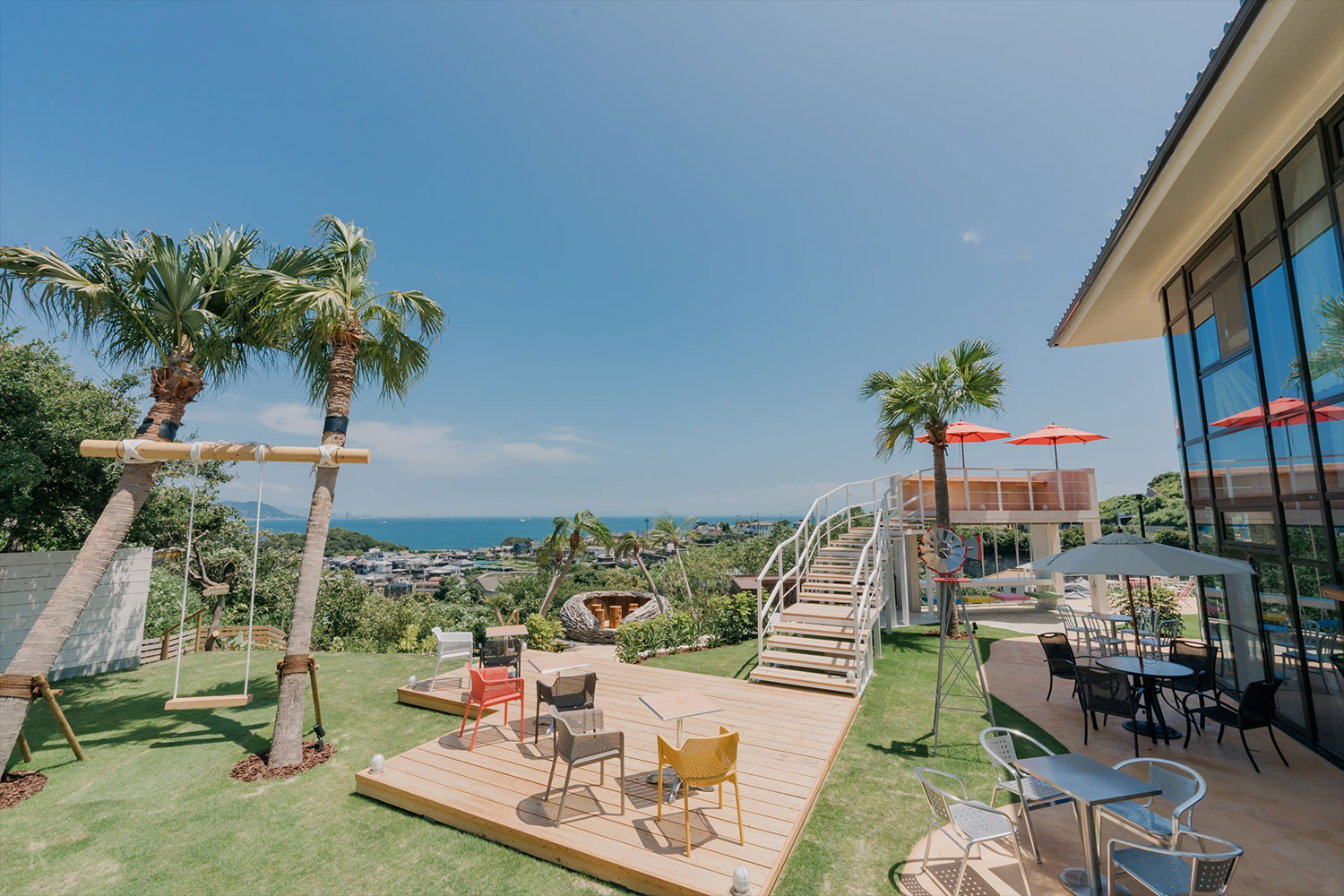 ガーデンと景色